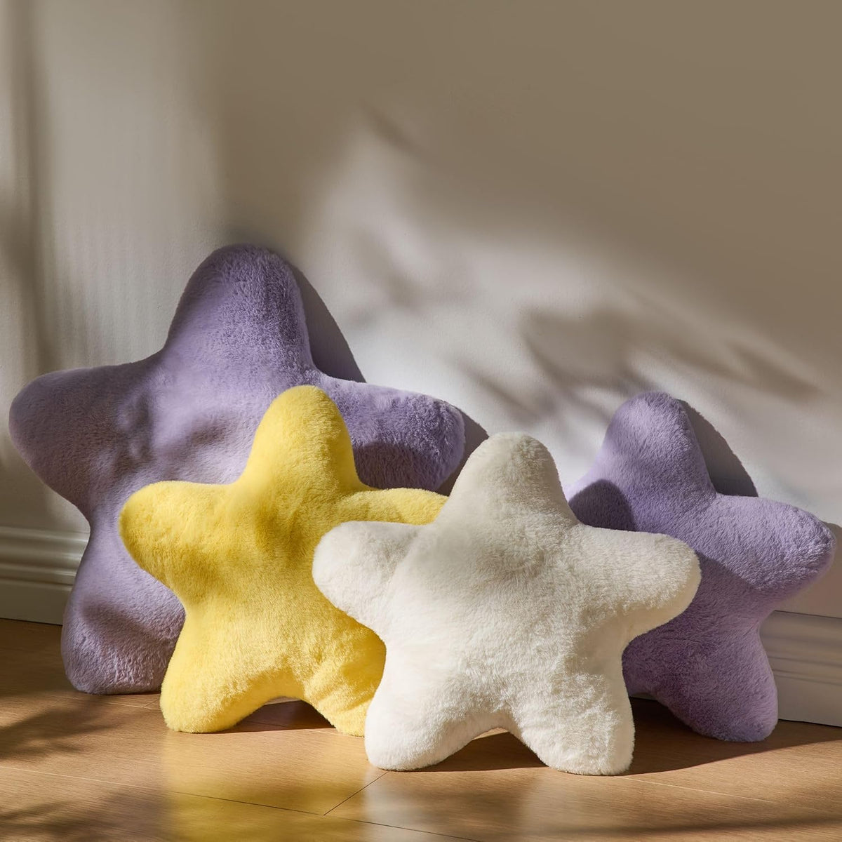 Set of 2 Room Decor Home Decor Throw Pillows Star Pillow Couch Pillows Decorative Pillows Bed Pillows Cute Pillows,White 15"