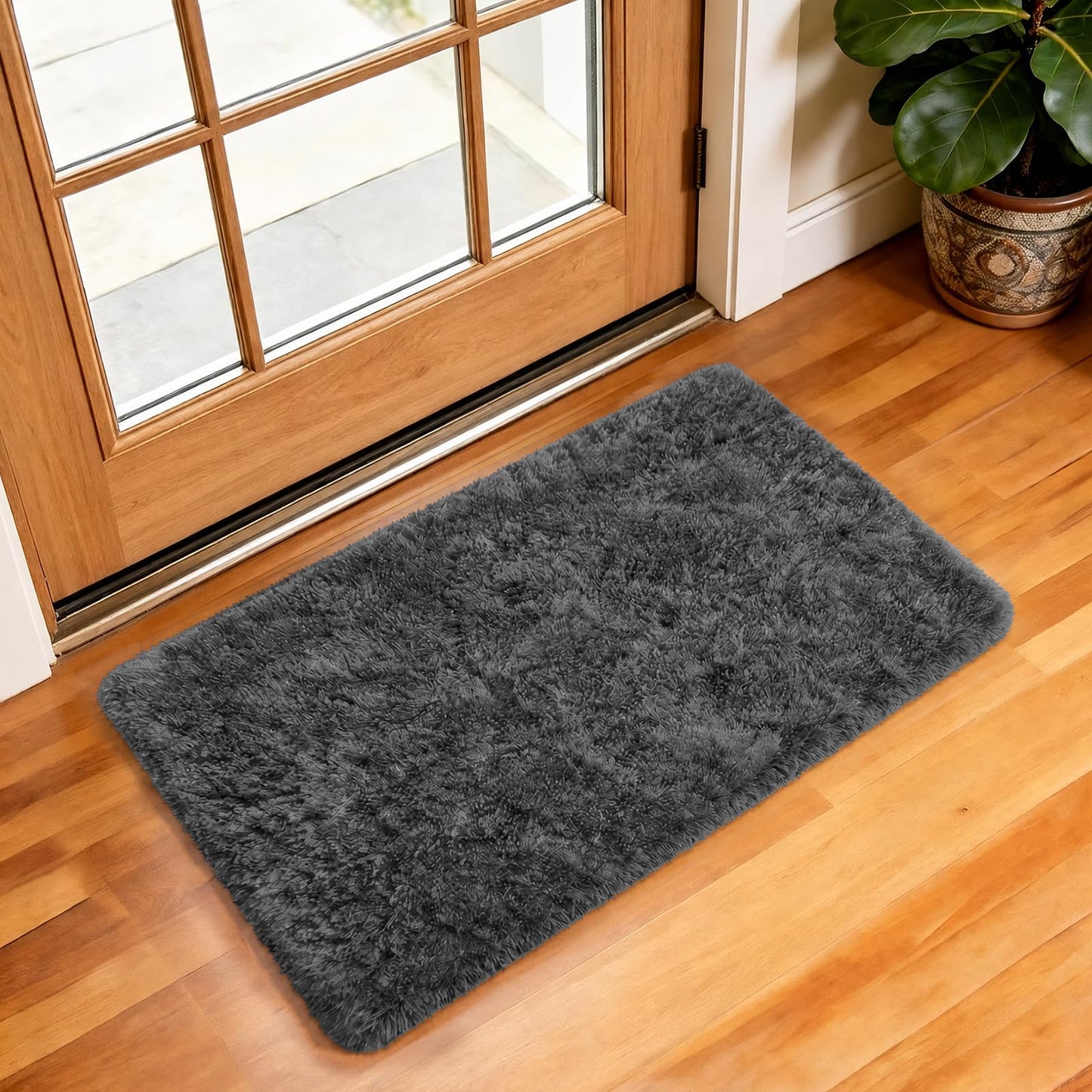 Ophanie 8x10 Area Rugs for Living Room, Washable Non-Slip Fluffy Soft Large Shag Bedroom Carpet, Ivory Big Indoor Nursery Rug, Carpets for Boy and Girls Room Dorm Decor with Over 99 pcs Pile fibers