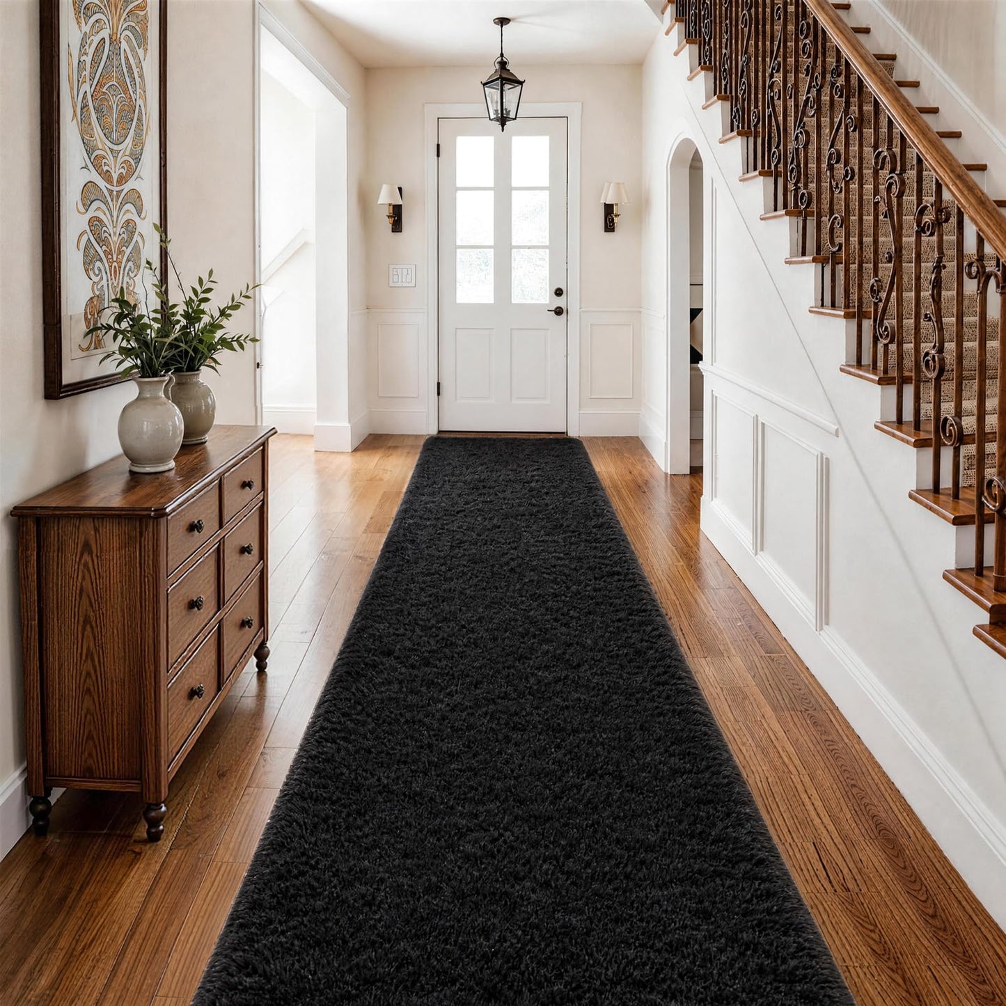 Ophanie Area Rugs for Living Room Bedroom, Washable Non-Slip Fluffy Soft Grey Shag Carpet, Indoor Floor Gray 4x6 Fuzzy Shaggy Living Room Plush Rug for Kids Home Dorm Decor Aesthetic