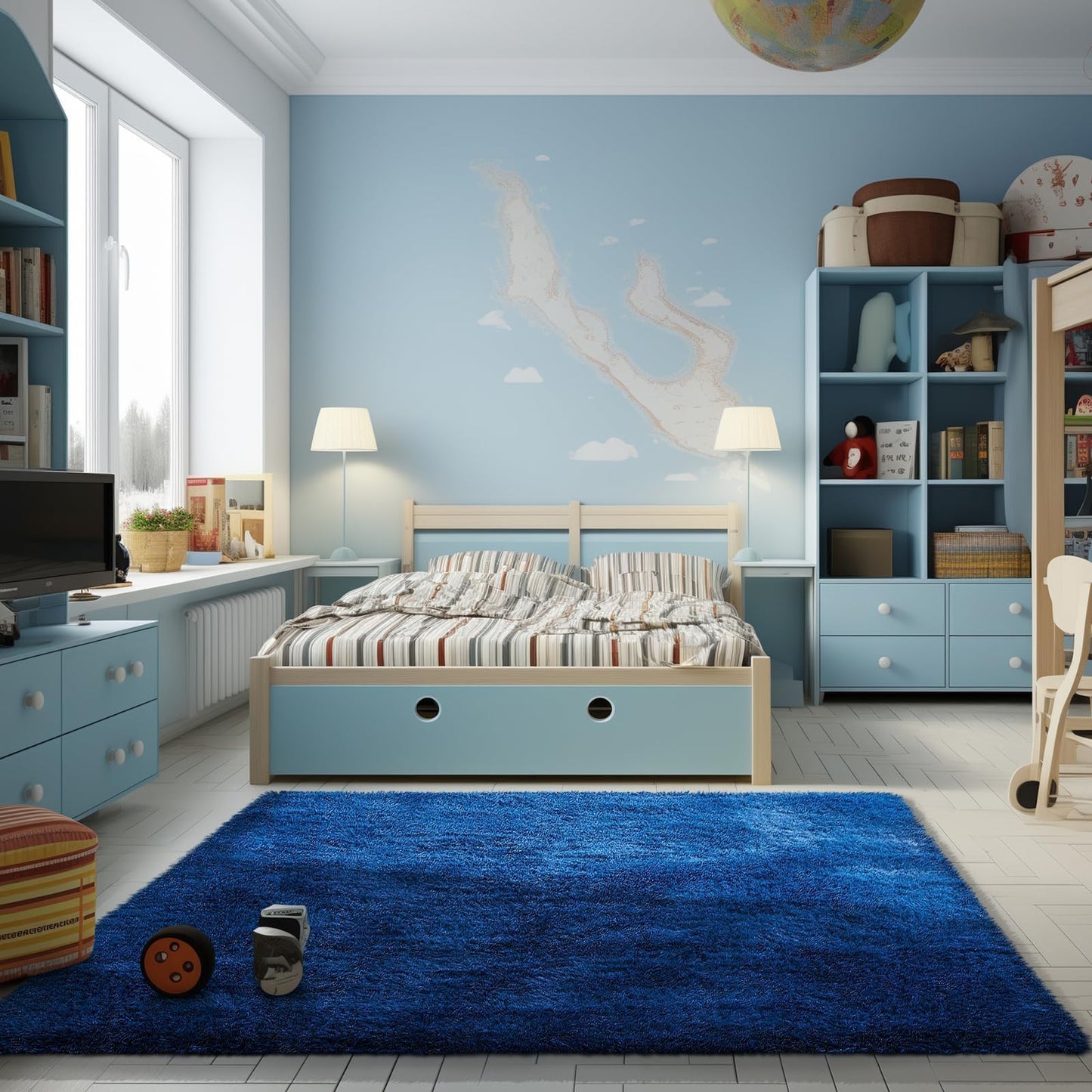 Ophanie Area Rugs for Living Room Bedroom, Washable Non-Slip Fluffy Soft Grey Shag Carpet, Indoor Floor Gray 4x6 Fuzzy Shaggy Living Room Plush Rug for Kids Home Dorm Decor Aesthetic