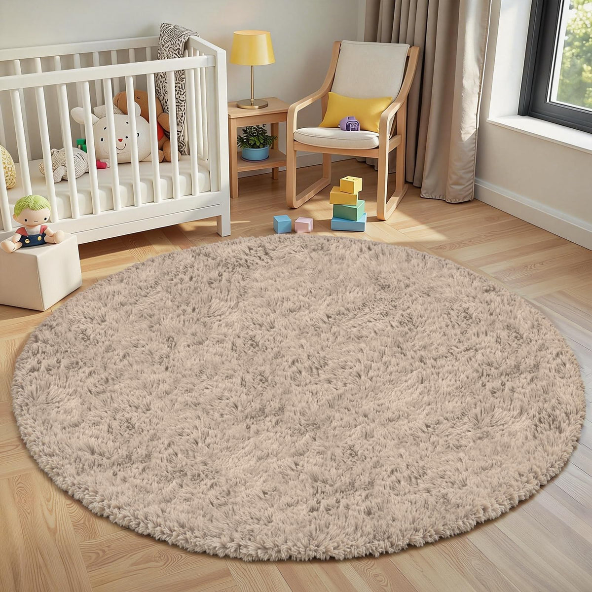 8x10 Area Rug for Living Room,Black Fluffy Shag Non-Slip Bedroom Rugs | Ultra Soft Large Fuzzy Plush Indoor Carpet，Washable Rugs for Bedroom Kids Nursery Office Dorm Modern Decor