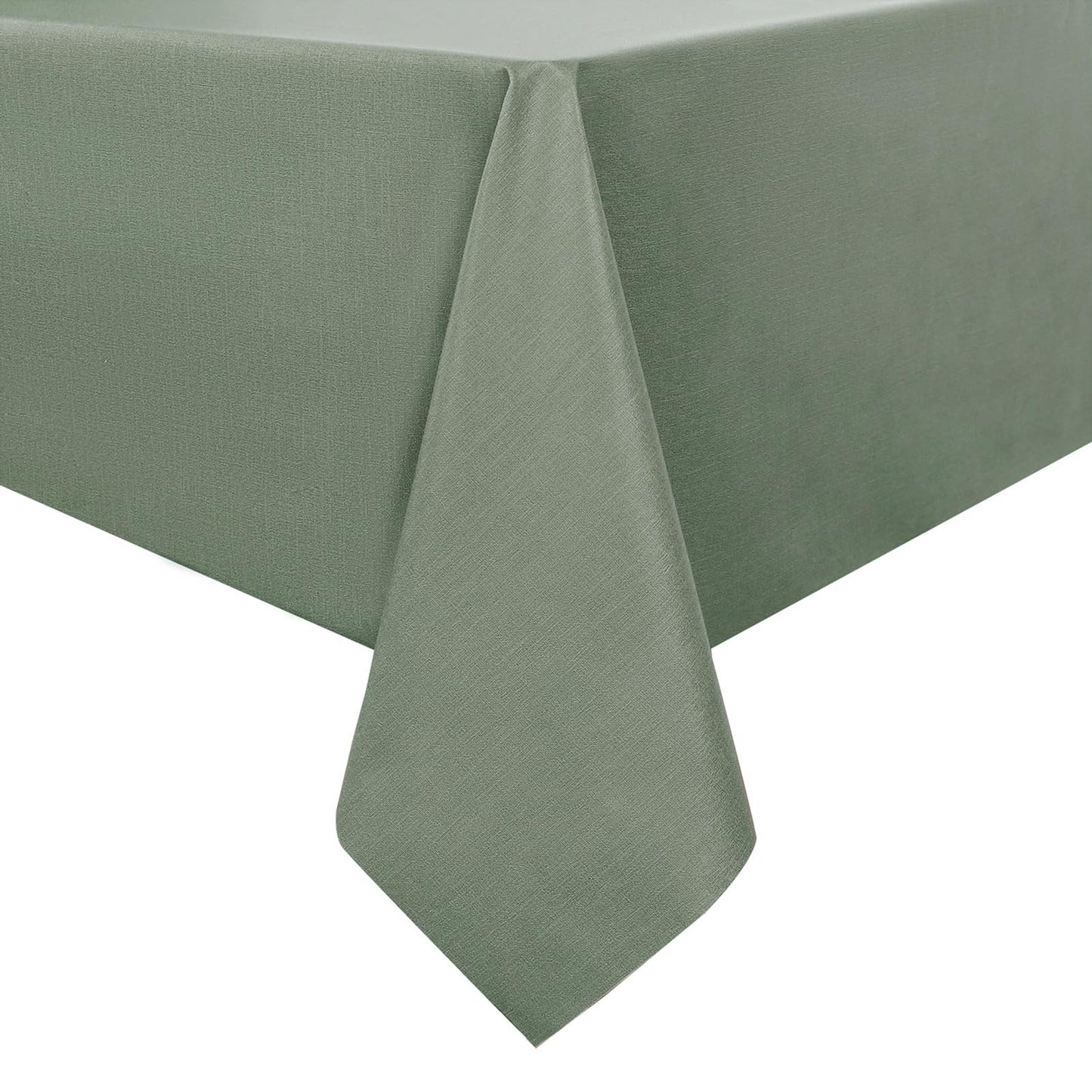 Romanstile 100% Waterproof PVC Tablecloth Rectangle, Outdoor Oil Spill Proof Stain Resistant Vinyl Table Cloth, Wipe Clean Plastic Table Covers for Kitchen/Dining/Parties - 54 x 78 Inch, Light Grey