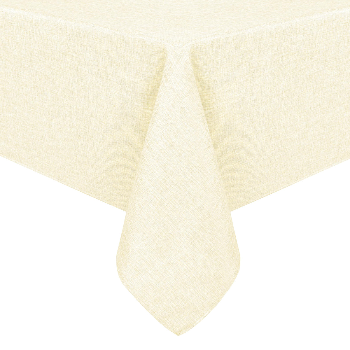 Beige Faux Linen Rectangle Tablecloth 60 x 102 Inch for Dining Room | Linen Texture Table Cover, Wrinkle and Stain Resistant, Durable and Washable Table Cloth for Kitchen Party Home Decor