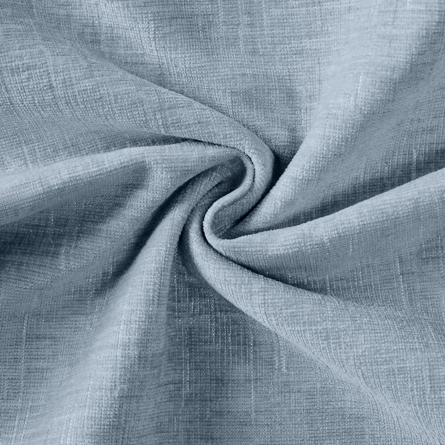 Ohocut Scalloped Pillow Cover Pack of 2 Spring Chenille Decorative Throw Pillow Covers Cute Boho Couch Pillow Covers Aesthetic Funky Preppy Pillow Cases for Sofa Living Room (Misty Blue, 18x18 Inch)