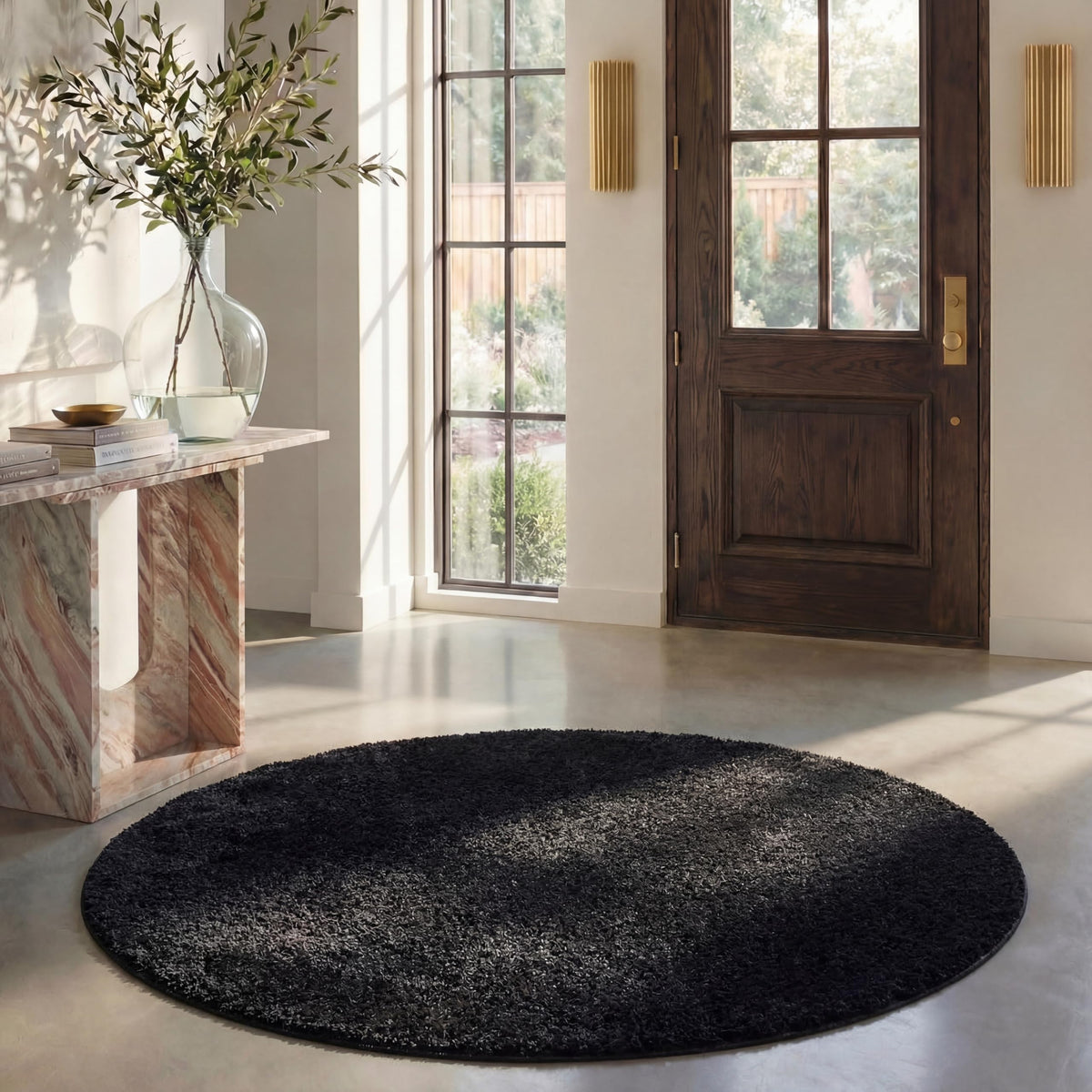 SAFAVIEH California Shag Collection Area Rug - 8' x 10', Ivory, Non-Shedding & Easy to Clean, Ultra Plush Thick Pile, Ideal for Living Room, Bedroom, Dining Space (SG151-1212)
