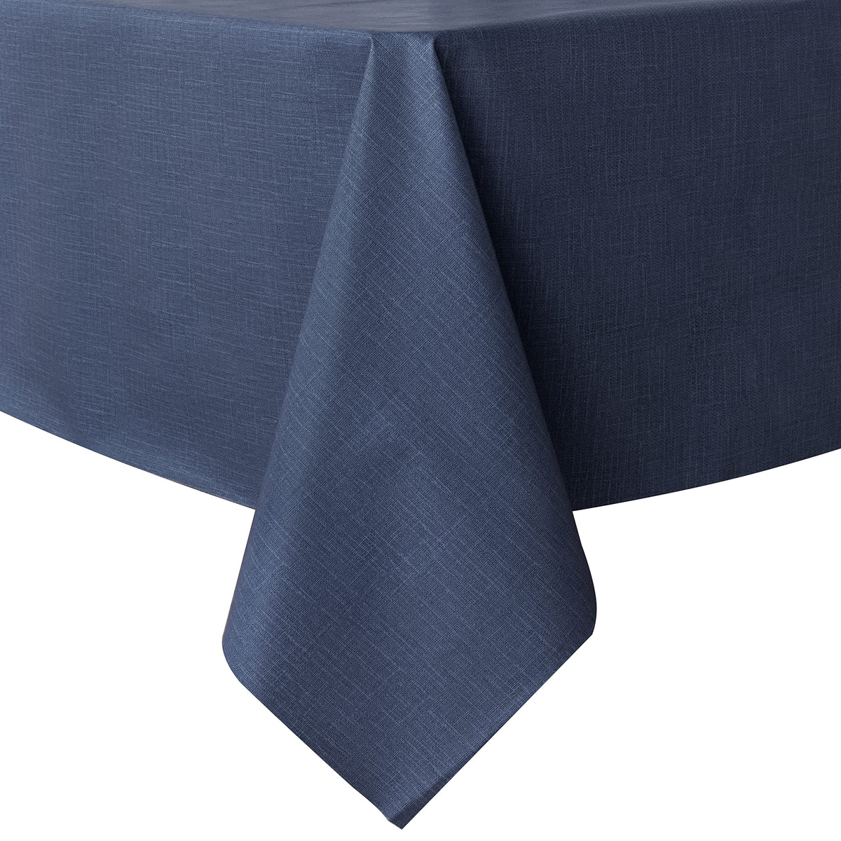 sancua Clear Plastic Table Cover Protector Waterproof Tablecloth 60x84 Inch | Vinyl PVC Rectangle Table Cloth, Oil Spill Proof Wipe Clean, For Dining Tables, Parties & Camping, Crystal Clear