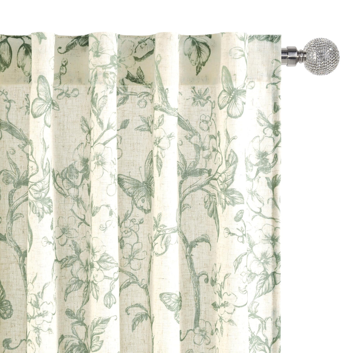 DWCN White Faux Linen Sheer Curtains, 2 Panels, 52x84 Inch | Faux Linen Textured Curtains with Rod Pocket & Back Tab, Semi Voile Light Airy Gauzy Privacy Drapes for Living Room Bedroom