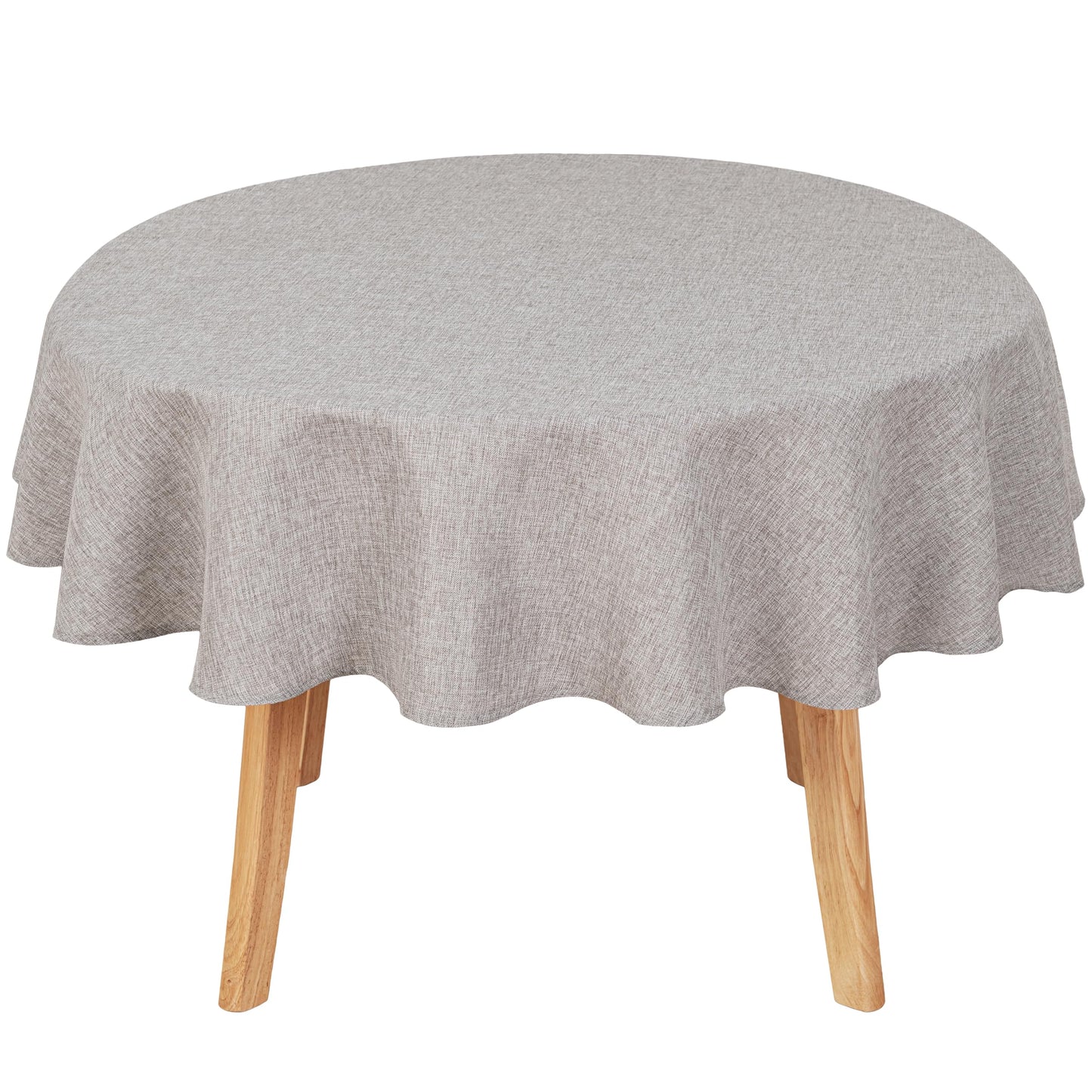 Beige Faux Linen Rectangle Tablecloth 60 x 102 Inch for Dining Room | Linen Texture Table Cover, Wrinkle and Stain Resistant, Durable and Washable Table Cloth for Kitchen Party Home Decor