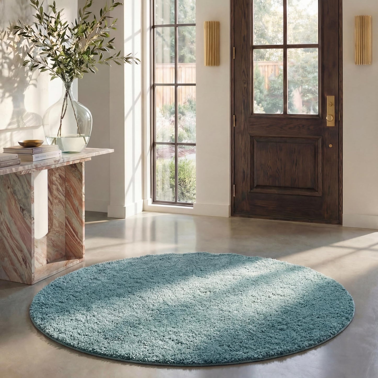 SAFAVIEH California Shag Collection Area Rug - 8' x 10', Ivory, Non-Shedding & Easy to Clean, Ultra Plush Thick Pile, Ideal for Living Room, Bedroom, Dining Space (SG151-1212)