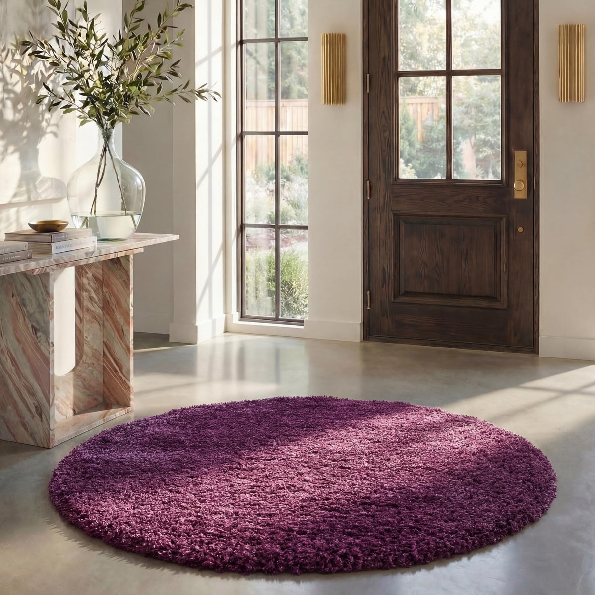 SAFAVIEH California Shag Collection Area Rug - 8' x 10', Ivory, Non-Shedding & Easy to Clean, Ultra Plush Thick Pile, Ideal for Living Room, Bedroom, Dining Space (SG151-1212)