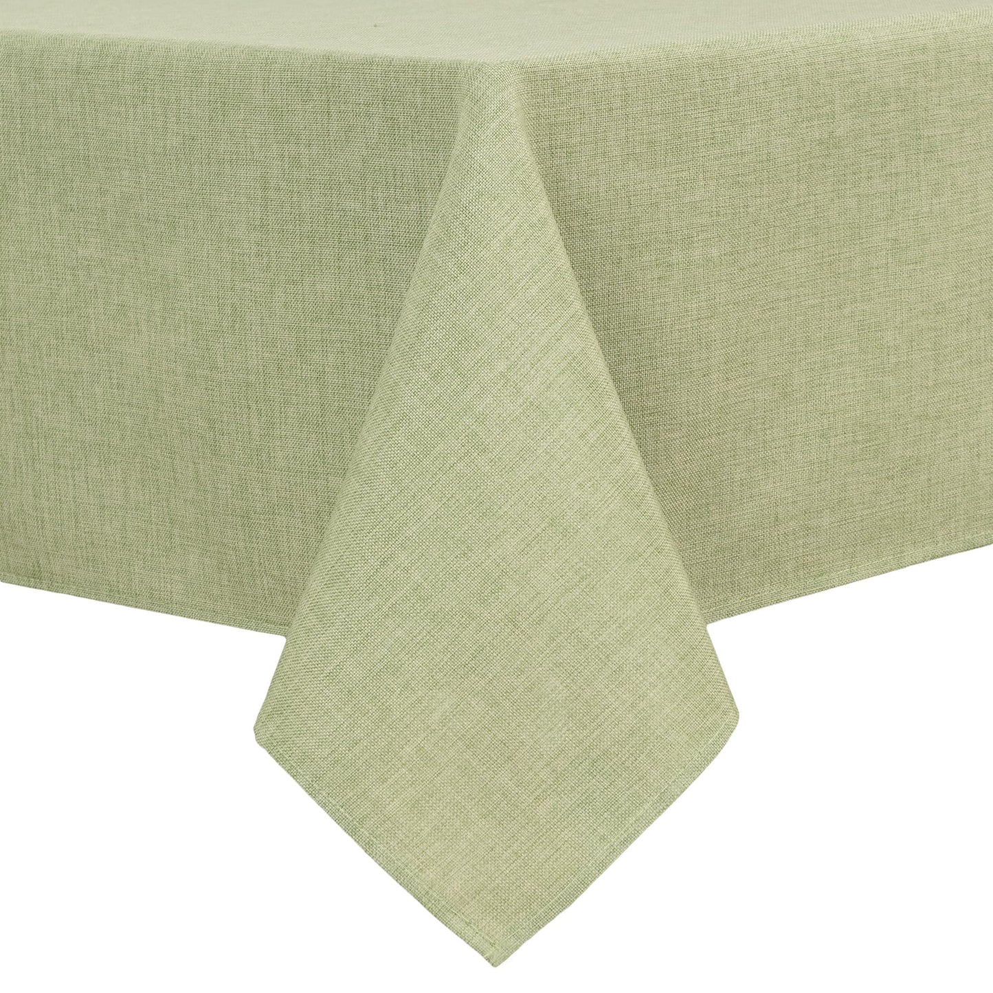 Beige Faux Linen Rectangle Tablecloth 60 x 102 Inch for Dining Room | Linen Texture Table Cover, Wrinkle and Stain Resistant, Durable and Washable Table Cloth for Kitchen Party Home Decor