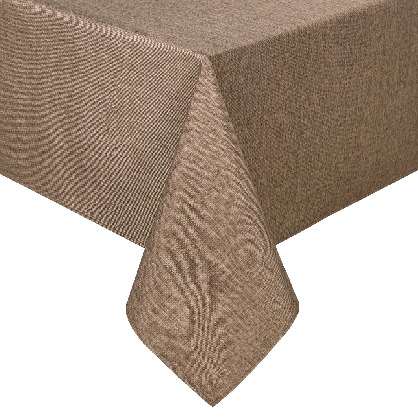Beige Faux Linen Rectangle Tablecloth 60 x 102 Inch for Dining Room | Linen Texture Table Cover, Wrinkle and Stain Resistant, Durable and Washable Table Cloth for Kitchen Party Home Decor