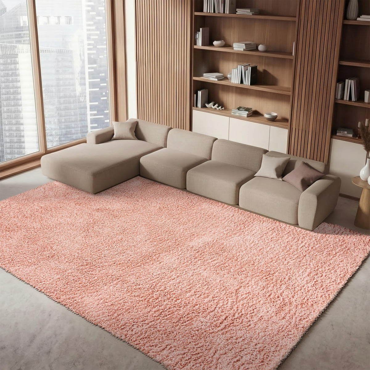 SAFAVIEH August Shag Collection Area Rug - 10' x 14', Green, Solid Design, Non-Shedding & Easy Care, 1.5-inch Thick Ideal for High Traffic Areas in Living Room, Bedroom (AUG200Y)