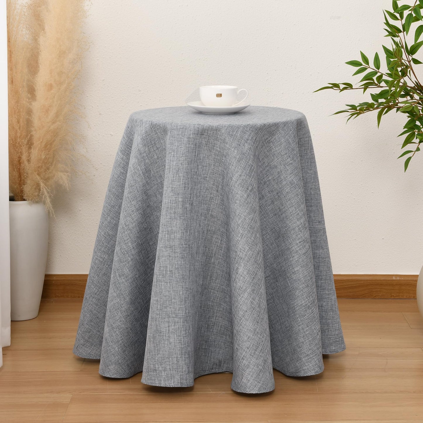 Beige Faux Linen Rectangle Tablecloth 60 x 102 Inch for Dining Room | Linen Texture Table Cover, Wrinkle and Stain Resistant, Durable and Washable Table Cloth for Kitchen Party Home Decor