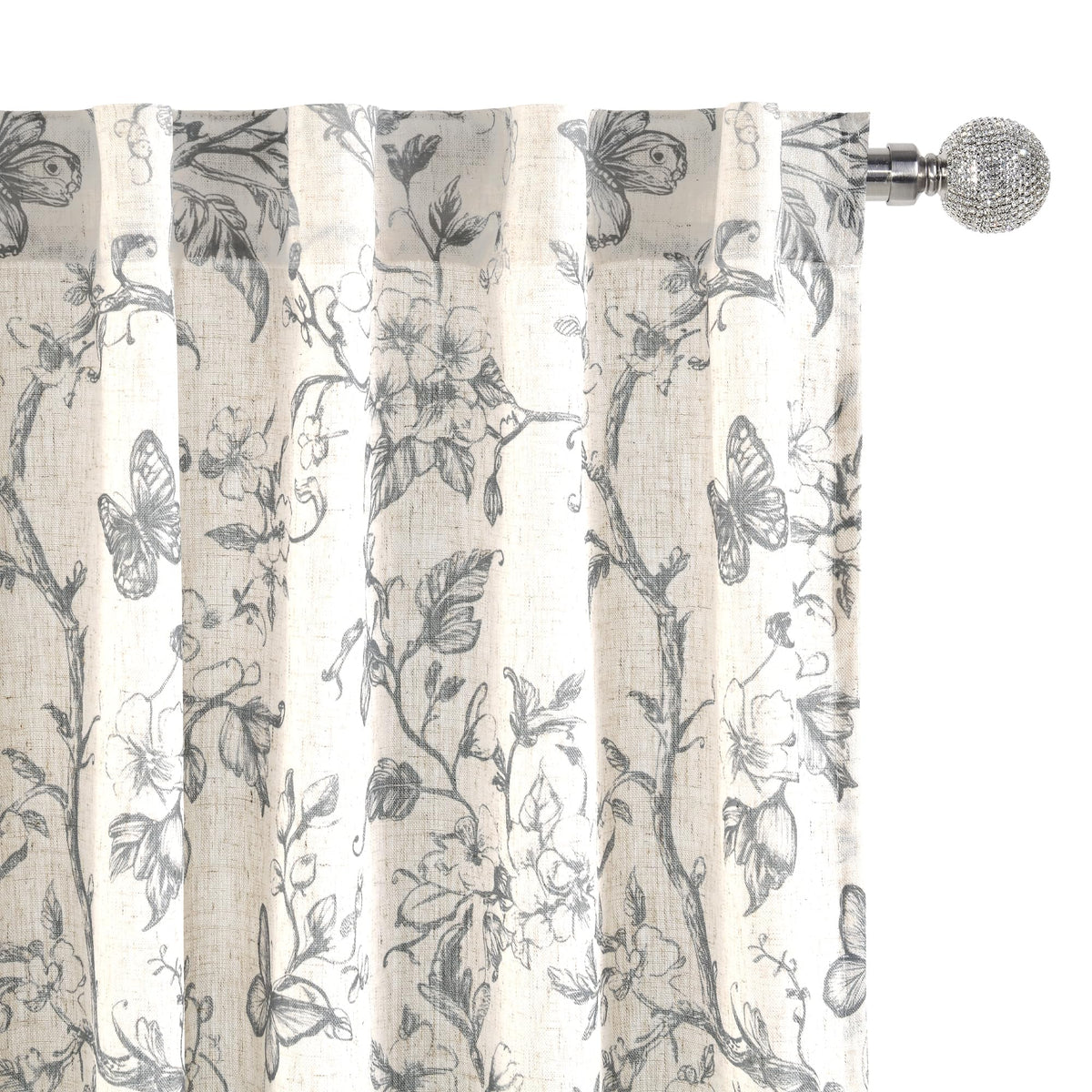 DWCN White Faux Linen Sheer Curtains, 2 Panels, 52x84 Inch | Faux Linen Textured Curtains with Rod Pocket & Back Tab, Semi Voile Light Airy Gauzy Privacy Drapes for Living Room Bedroom