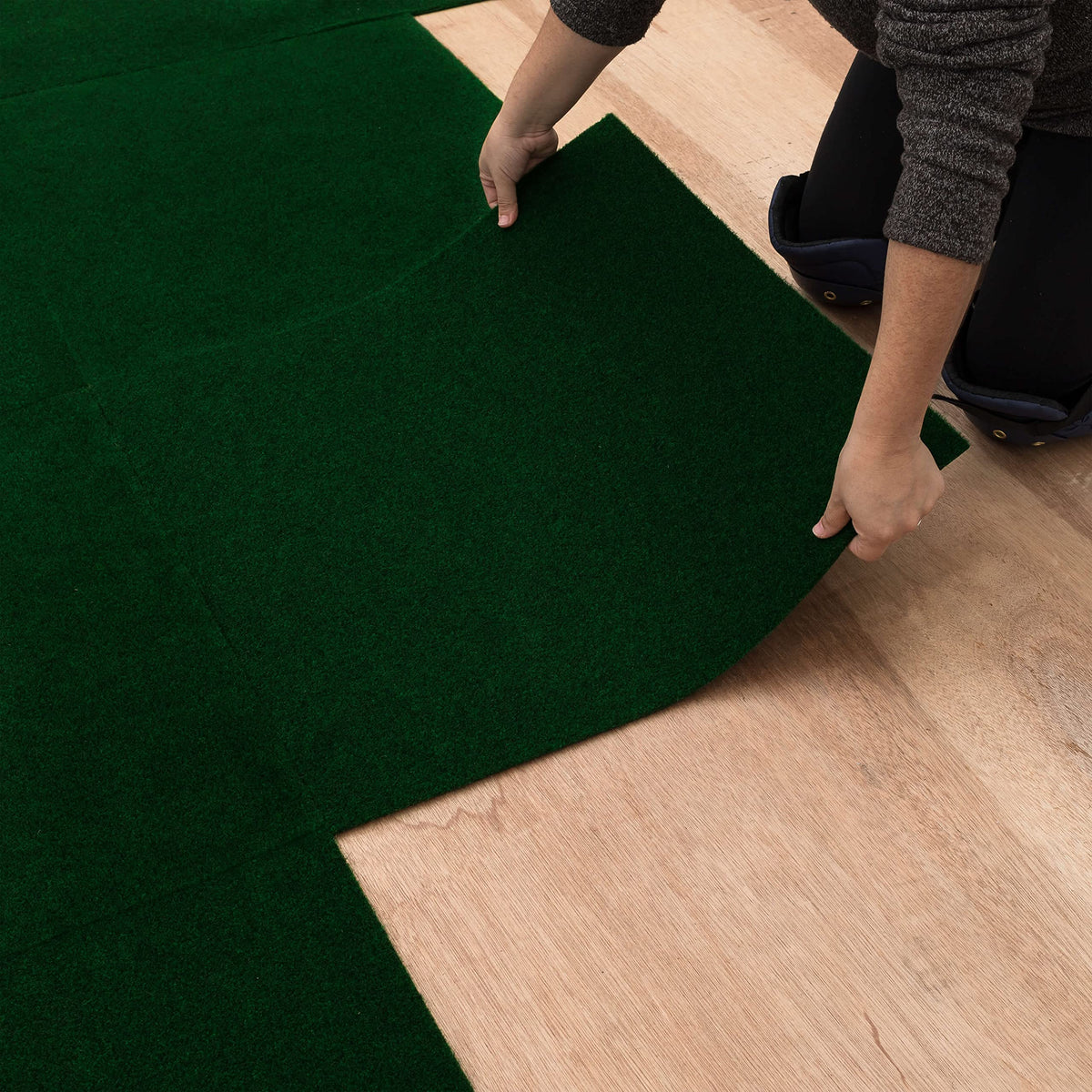 Mohawk Home 24" x 24" Indoor/Outdoor 0.25" Pile Height, Peel and Stick Carpet Tile, Grey Polyester, (15 Tiles) (60 sqft/Box)