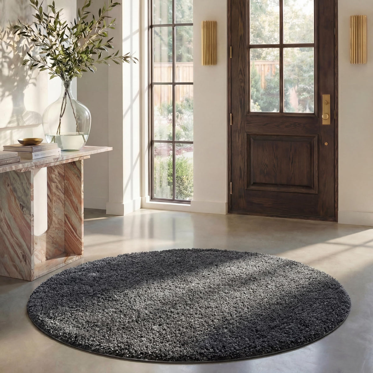 SAFAVIEH California Shag Collection Area Rug - 8' x 10', Ivory, Non-Shedding & Easy to Clean, Ultra Plush Thick Pile, Ideal for Living Room, Bedroom, Dining Space (SG151-1212)