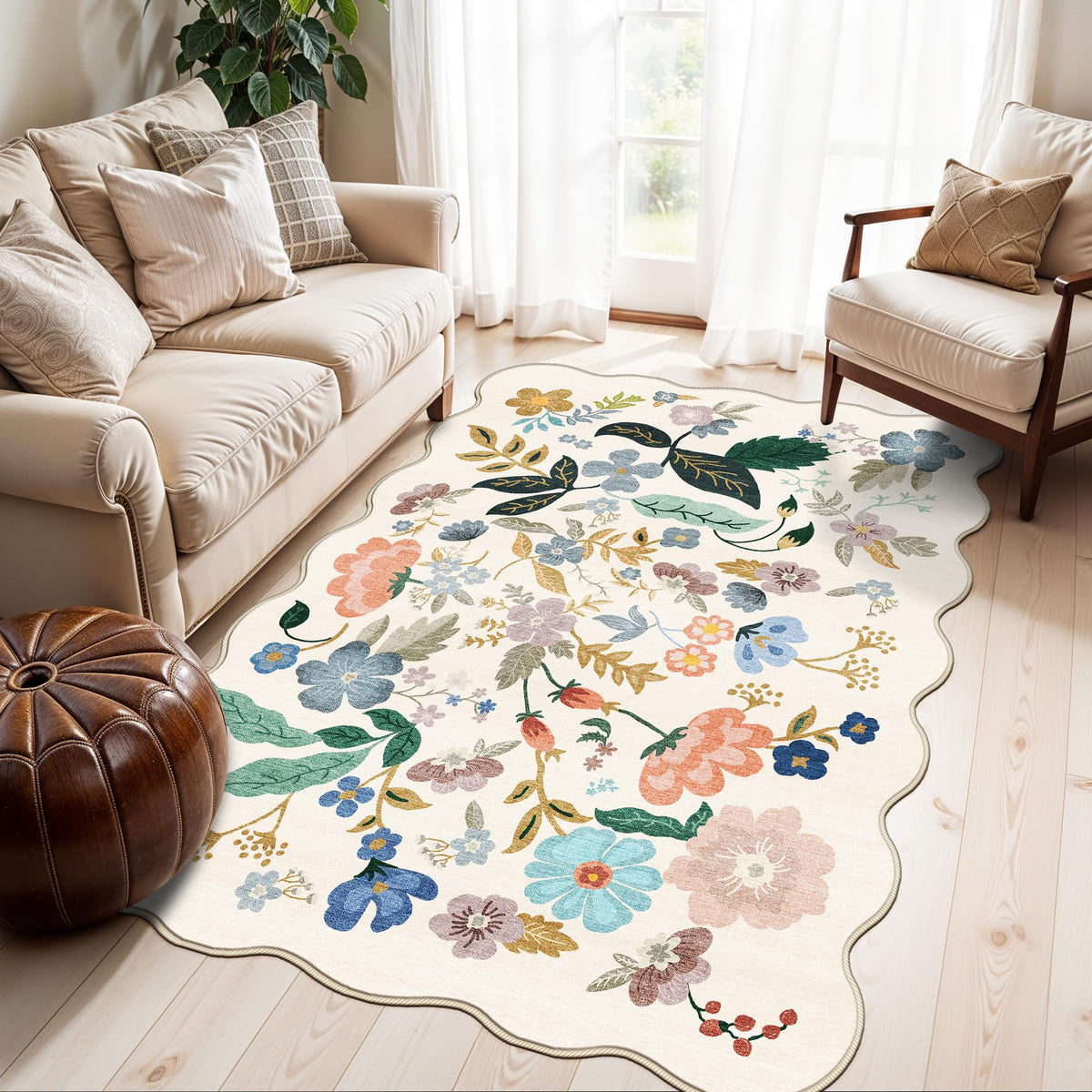 2x6 Hallway Washable Runner Rug : Vintage Soft Kitchen Laundry Runner with Non Slip Backing Farmhouse Entryway Living Room Floor Mat Stain Resistant Carpet for Bedroom Bathroom Distressed Beside Rug