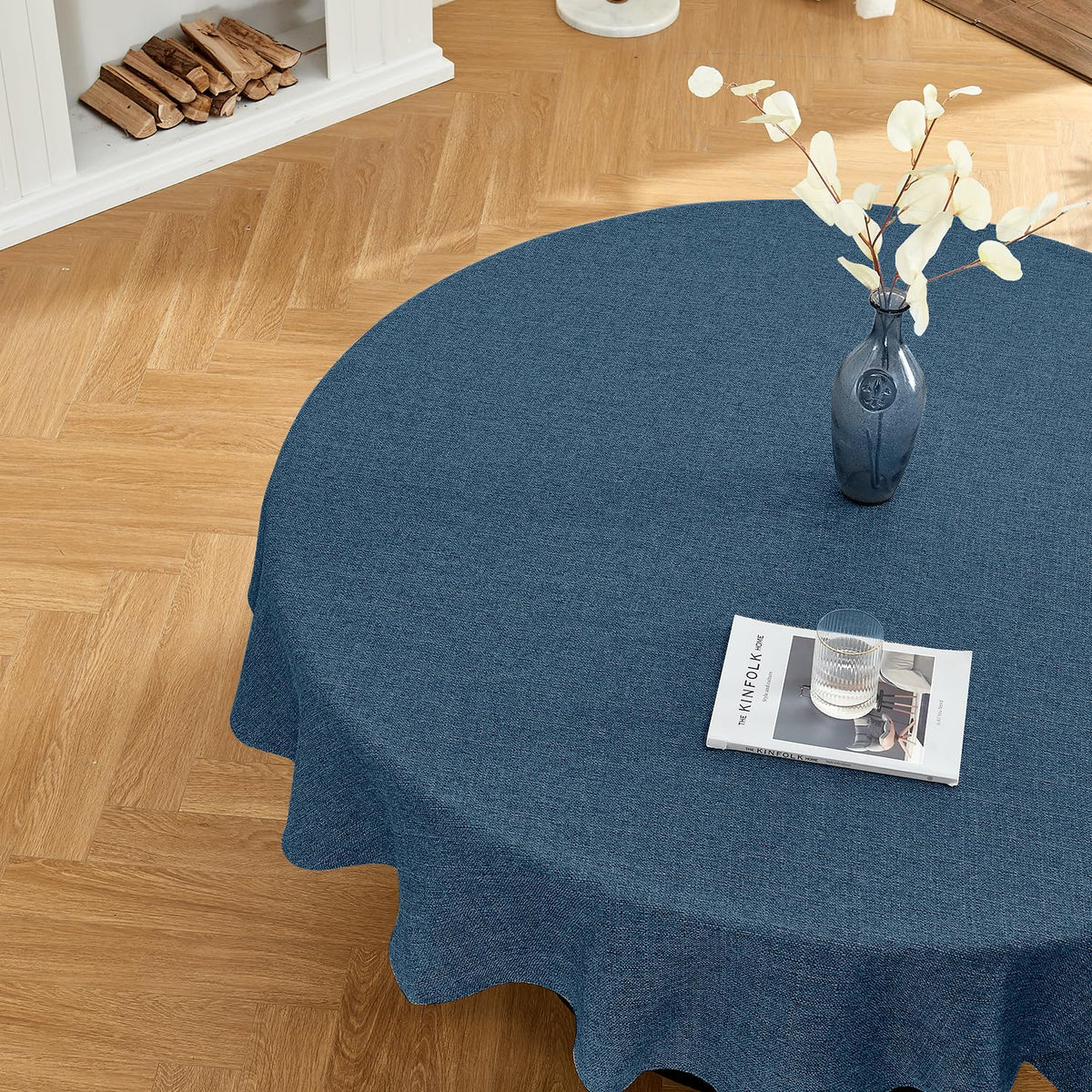 BALCONY & FALCON Rectangle Table Cloth Waterproof Beige 156"x90" | Rectangular Washable Wrinkle Resistant Table Cloth Linen Fabric Tablecloths for Dining Party Kitchen Wedding and Outdoor Use