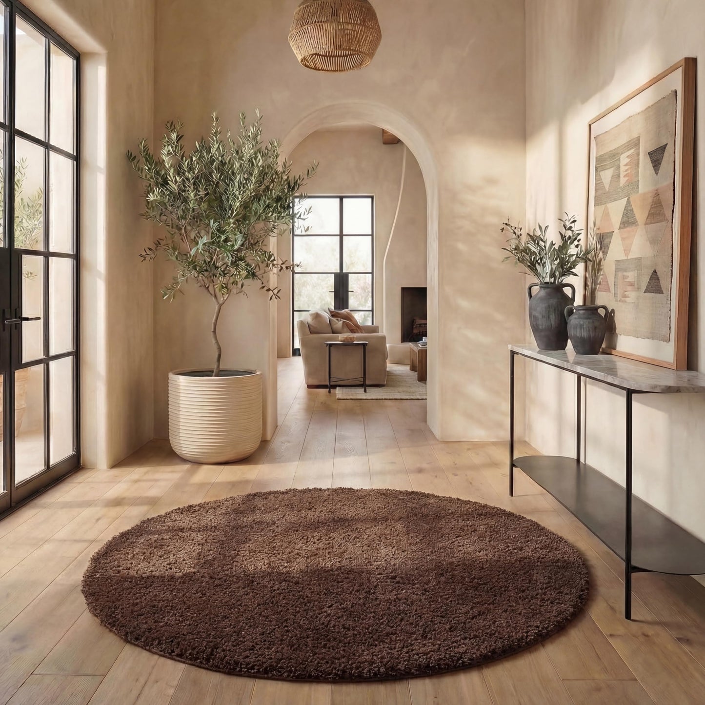 SAFAVIEH California Shag Collection Area Rug - 8' x 10', Ivory, Non-Shedding & Easy to Clean, Ultra Plush Thick Pile, Ideal for Living Room, Bedroom, Dining Space (SG151-1212)