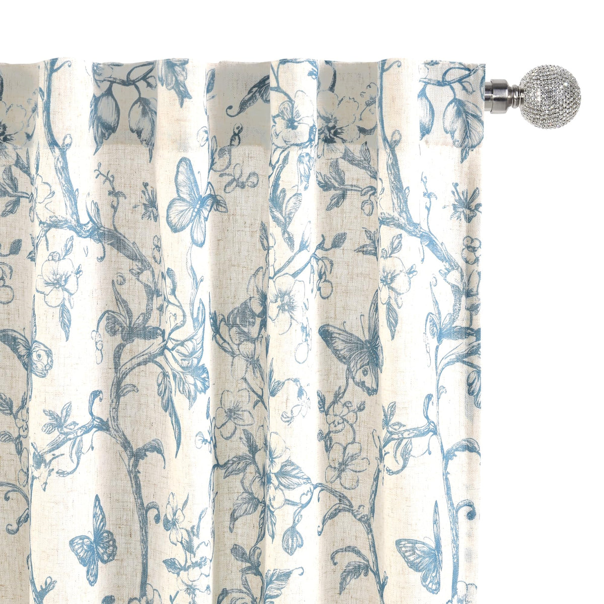 DWCN White Faux Linen Sheer Curtains, 2 Panels, 52x84 Inch | Faux Linen Textured Curtains with Rod Pocket & Back Tab, Semi Voile Light Airy Gauzy Privacy Drapes for Living Room Bedroom