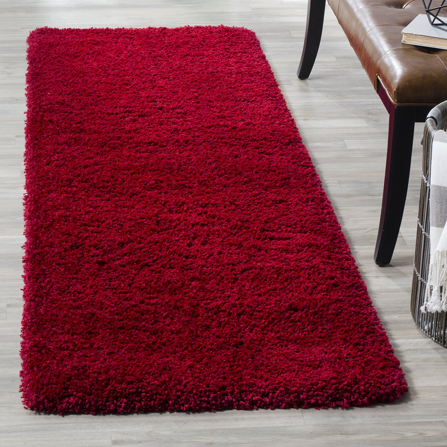 SAFAVIEH California Shag Collection Area Rug - 8' x 10', Ivory, Non-Shedding & Easy to Clean, Ultra Plush Thick Pile, Ideal for Living Room, Bedroom, Dining Space (SG151-1212)