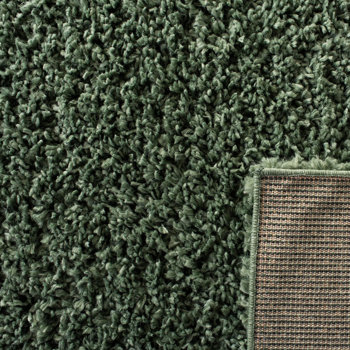 SAFAVIEH August Shag Collection Area Rug - 10' x 14', Green, Solid Design, Non-Shedding & Easy Care, 1.5-inch Thick Ideal for High Traffic Areas in Living Room, Bedroom (AUG200Y)