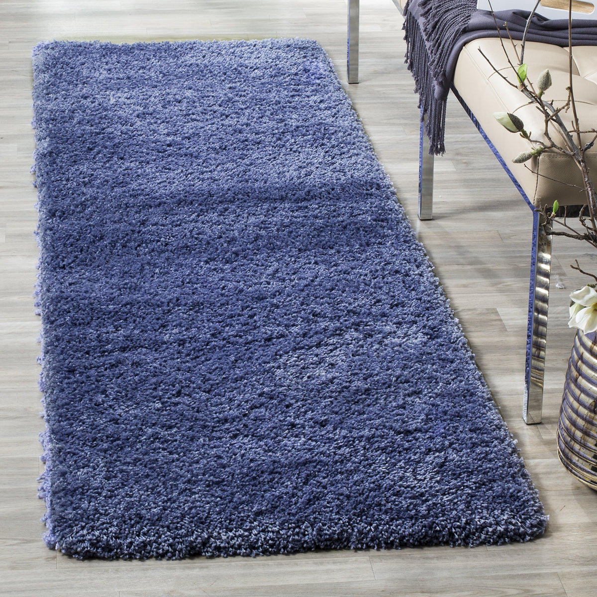 SAFAVIEH California Shag Collection Area Rug - 8' x 10', Ivory, Non-Shedding & Easy to Clean, Ultra Plush Thick Pile, Ideal for Living Room, Bedroom, Dining Space (SG151-1212)