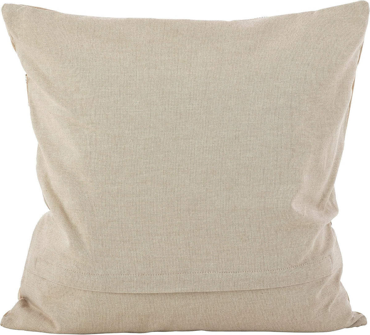SARO LIFESTYLE Embroidered Floral Design Beaded Cotton Poly Filled Throw Pillow, 18", Multi