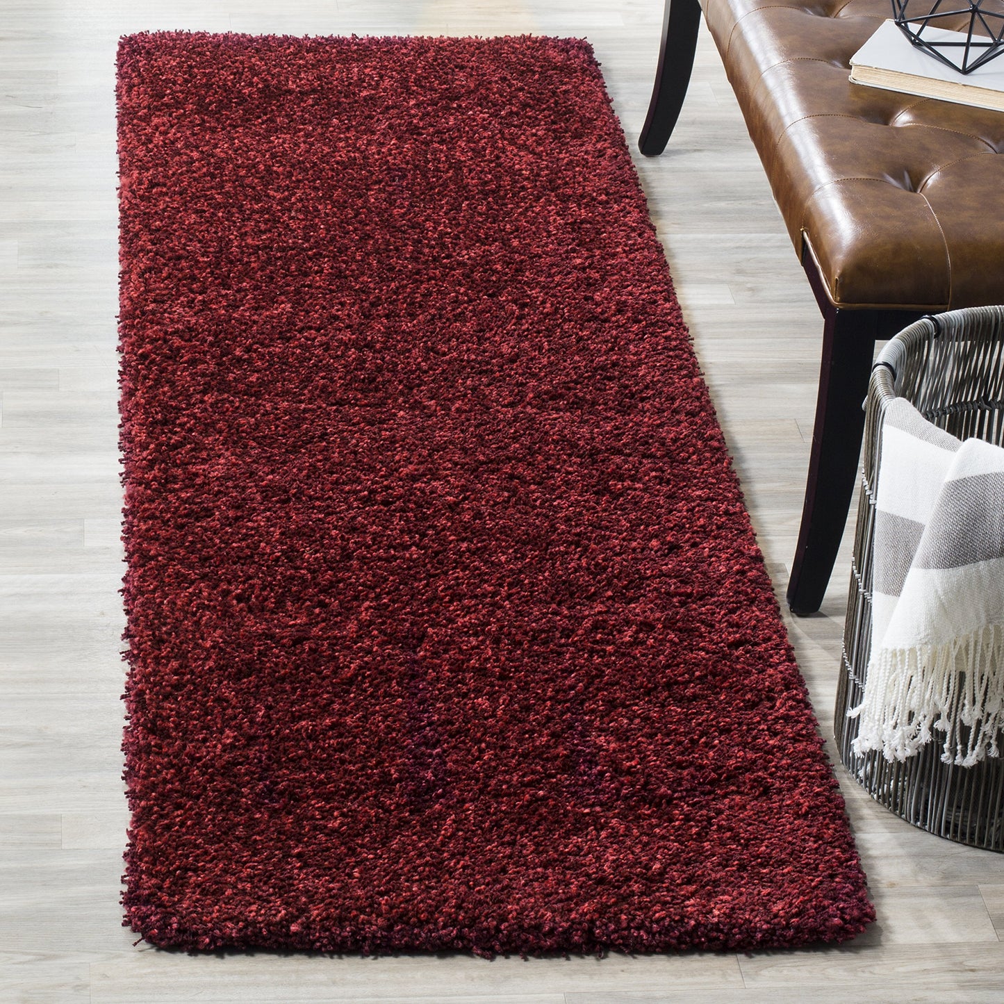 SAFAVIEH California Shag Collection Area Rug - 8' x 10', Ivory, Non-Shedding & Easy to Clean, Ultra Plush Thick Pile, Ideal for Living Room, Bedroom, Dining Space (SG151-1212)