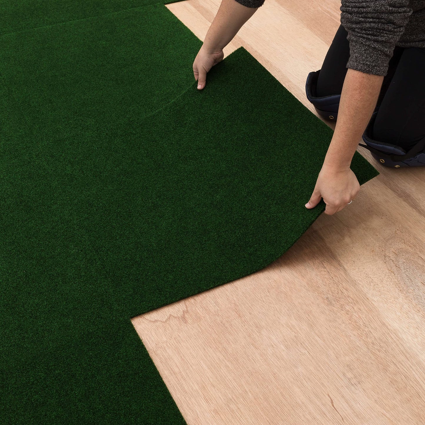Mohawk Home 24" x 24" Indoor/Outdoor 0.25" Pile Height, Peel and Stick Carpet Tile, Grey Polyester, (15 Tiles) (60 sqft/Box)