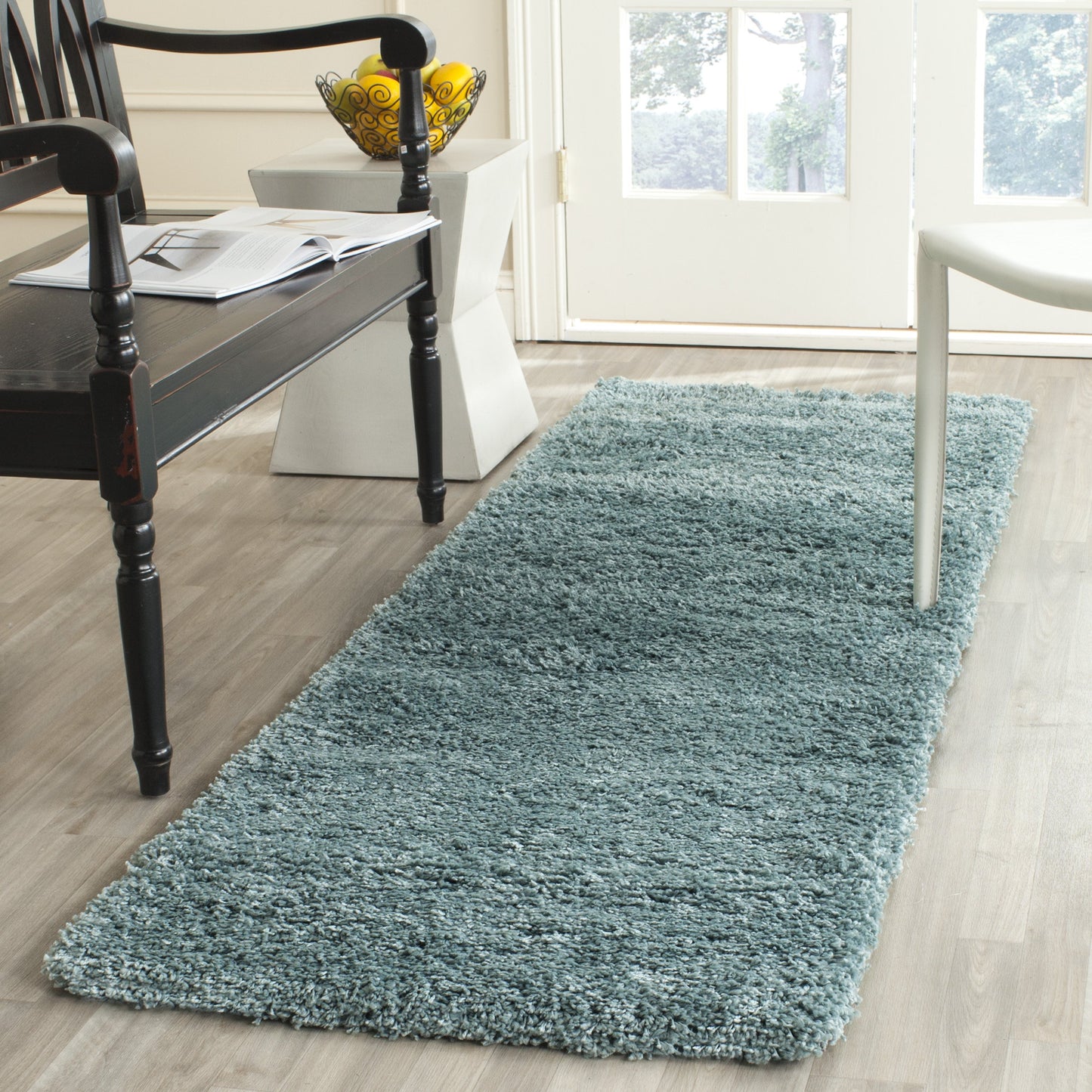 SAFAVIEH California Shag Collection Area Rug - 8' x 10', Ivory, Non-Shedding & Easy to Clean, Ultra Plush Thick Pile, Ideal for Living Room, Bedroom, Dining Space (SG151-1212)