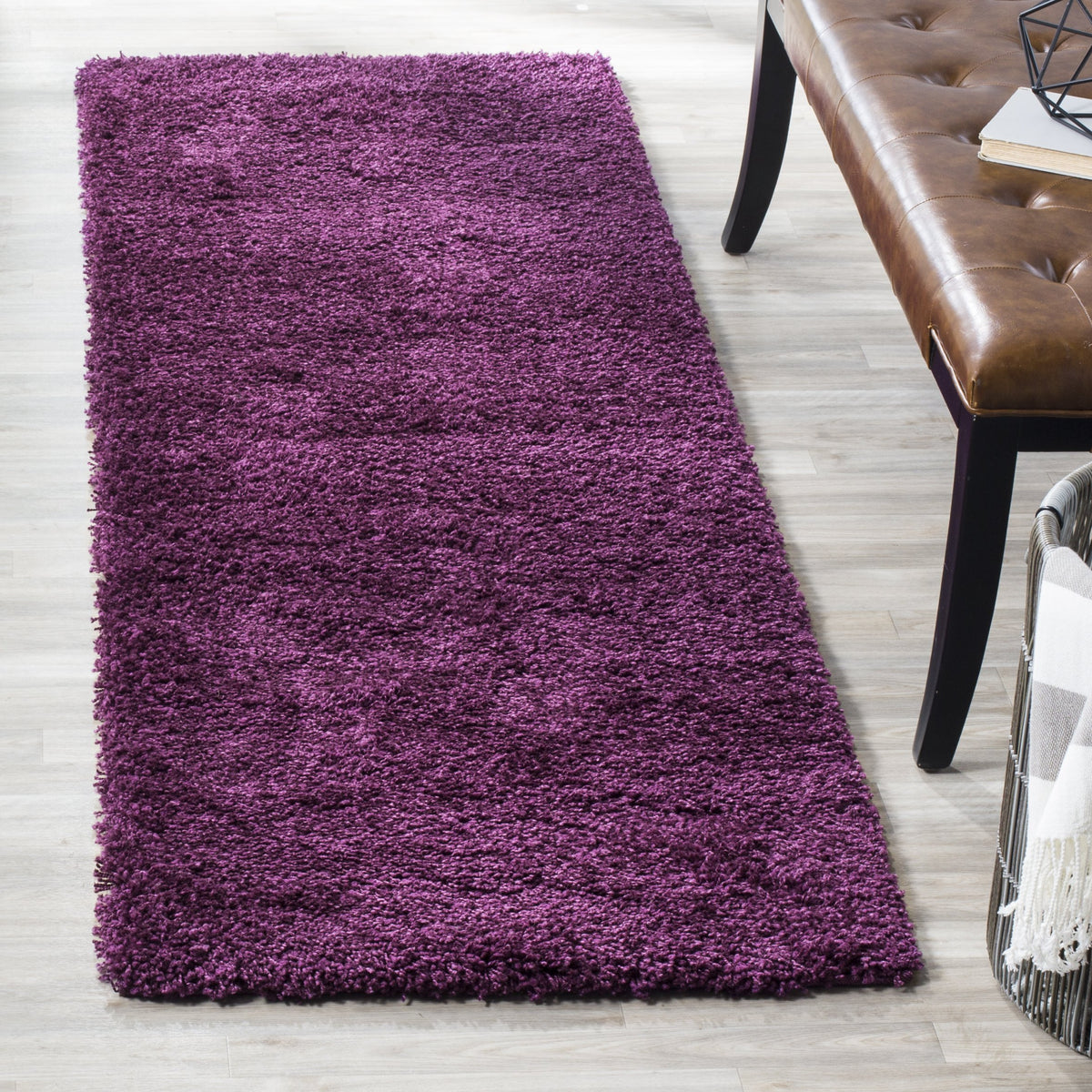 SAFAVIEH California Shag Collection Area Rug - 8' x 10', Ivory, Non-Shedding & Easy to Clean, Ultra Plush Thick Pile, Ideal for Living Room, Bedroom, Dining Space (SG151-1212)