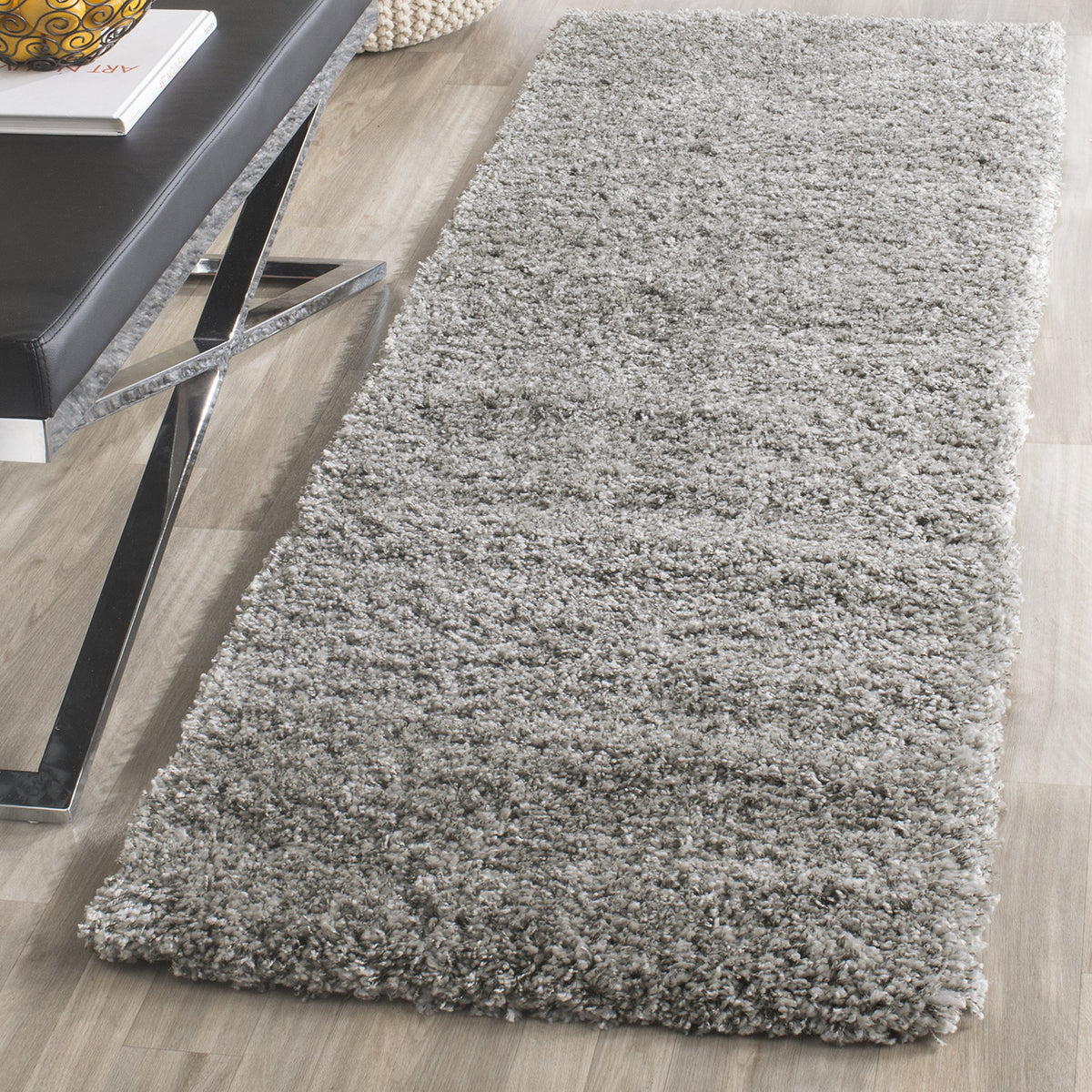 SAFAVIEH California Shag Collection Area Rug - 8' x 10', Ivory, Non-Shedding & Easy to Clean, Ultra Plush Thick Pile, Ideal for Living Room, Bedroom, Dining Space (SG151-1212)