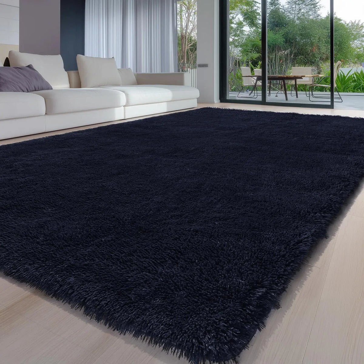 FAMVAL Large Fluffy Rug for Bedroom and Living Room, Long Plush Soft Area Rug with Non-Slip Backing, Modern Cozy Rug for Dorm Apartment Kids Room summerwins,back to school,dorm essentials,home decor,home essentials