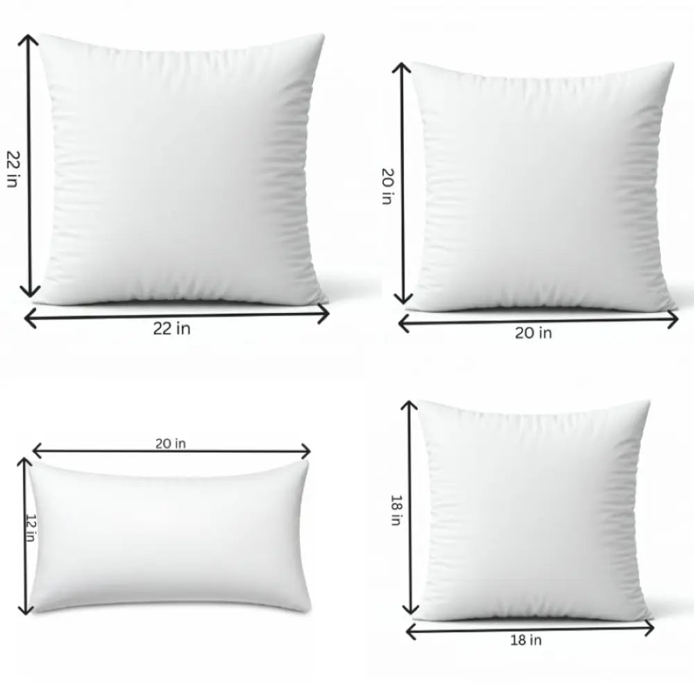 Throw pillow Inserts, size 12x20, 18x18, 20x20, 22x22 inch options